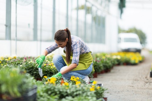Gardeners Seven Sisters team at work in a garden